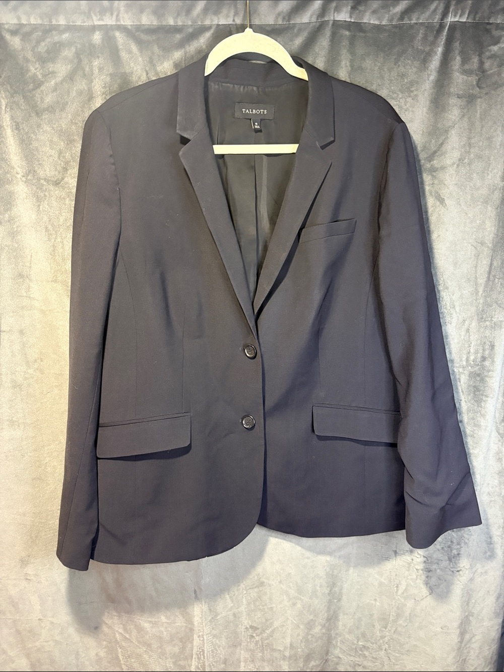Talbots Women's Black Wool Blazer, 16